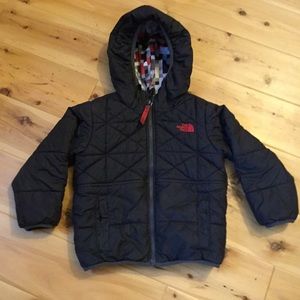 Kids The North Face Puffer Jacket Reversable 4T